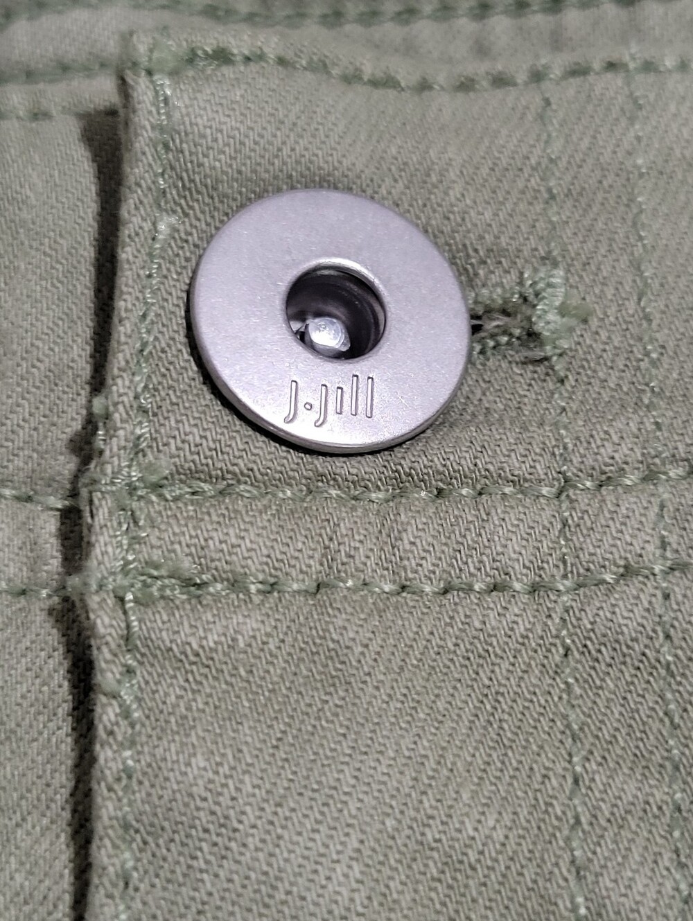 J. Jill High-Rise Straight Leg Crop Light Olivine Size 6 NWT Stretch 14×23 - Picture 8 of 16